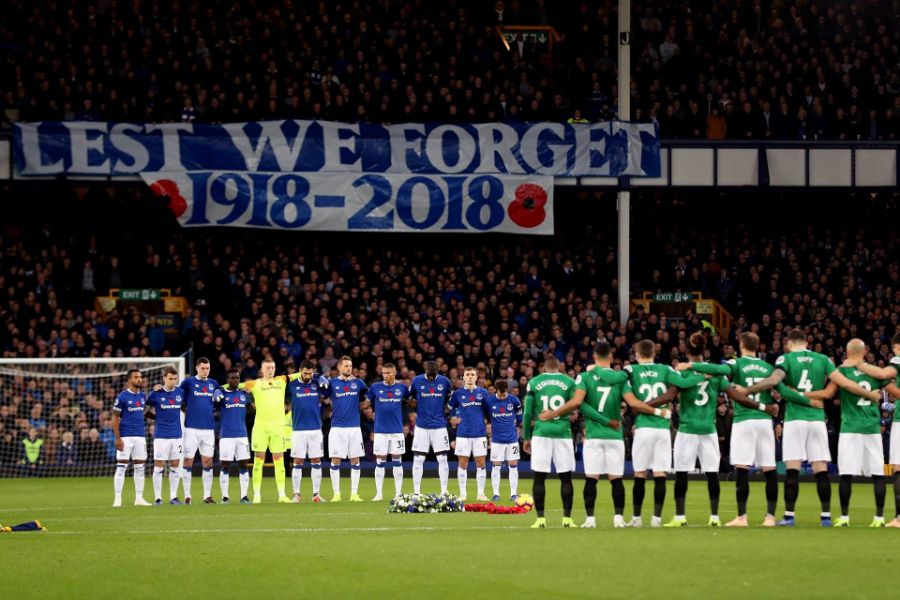 Everton support the Thank-You 100 Poppy Appeal