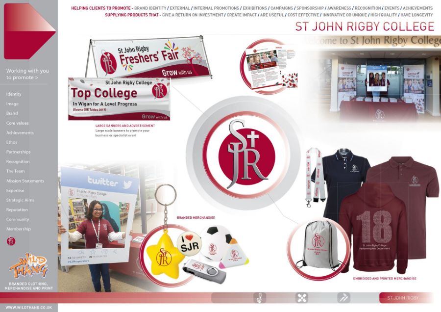 SHOWCASE CAMPAIGN SAINTLY MERCHANDISE FOR ST JOHN RIGBY