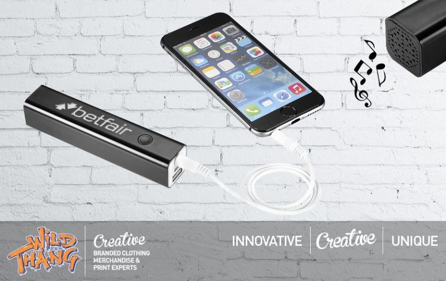 Innovative Combined Bluetooth® Power Bank Speaker