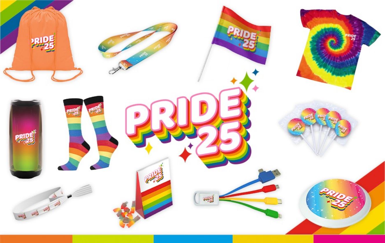 Pride 2025 Branded Clothing & Merchandise Inspiration Campaign